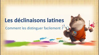 Les déclinaisons latines [upl. by Lekim960]