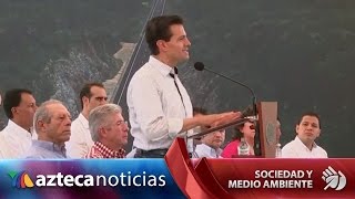 Peña Nieto inaugura autopista VallesTamuín en San Luis Potosí [upl. by Anirod319]