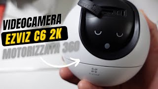 EZVIZ C6 Telecamera Sorveglianza Interno 2K con Rotazione 360 gradi Configurazione passo passo [upl. by Llenahs938]