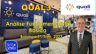 QUAL3  QUALICORP CORRETORA SEGUROS SA ANÁLISE FUNDAMENTALISTA BÁSICA PROF SILAS DEGRAF [upl. by Leak]