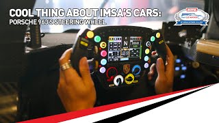 One Cool Thing About IMSAs Cars Porsche 963s Steering Wheel [upl. by Acinor]