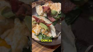 Delicious High Protein Breakfast Recipe Idea 🥚🥓🥑🌯 [upl. by Anerroc]