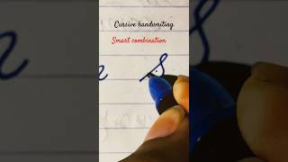 How to improve handwriting l cursive writing l smart combination howtowritecursivestepbystep [upl. by Ahar]