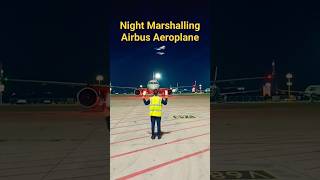 Night marshalling Airbus aircraftaeroplane viralvideo shortsvideo velog bindasskeerti [upl. by Etem]