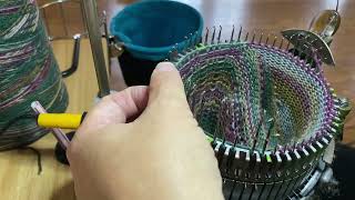 Sock Knitting on a CSM Circular Sock Machine [upl. by Strickler872]