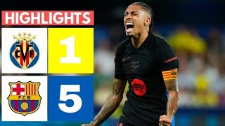 Barcelona vs Villarreal 5  1  Highlights amp All Goals LaLiga 202425 [upl. by Aikemet962]