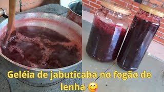 COMO FAZER GELÉIA DE JABUTICABA CASEIRA NO FOGÃO DE LENHA [upl. by Aisetal]