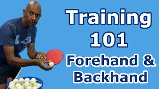 Training 101  Forehand amp Backhand Counterhit  Table Tennis  PingSkills [upl. by Rosette]