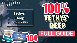 How to Tethys Deep 100 FULL Exploration ⭐ ALL CHESTS THE BLACK SHORES【 Wuthering Waves 】 [upl. by Norok]