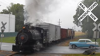 STEAM FREIGHT at the Walkersville Southern Railroad [upl. by Airamas]