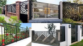 modern metal fence design ideas 2 [upl. by Assetniuq]