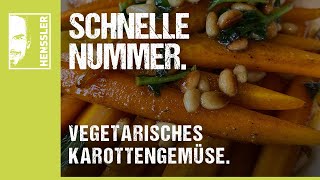 Schnelles KarottengemüseRezept vegetarischer Art von Steffen Henssler [upl. by Roanna]