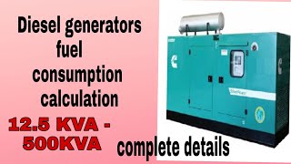 Diesel generator fuel consumption  डीजल इंजन का fuel calculation [upl. by Gillie549]