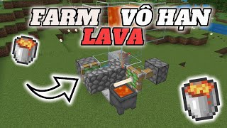 Hướng Dẫn Xây Máy Farm Lava Vô Hạn Minecraft Bedrock 121 [upl. by Adnarym]