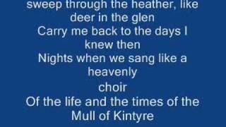 The mull of kintyre amp LyricsPaul Mccartney [upl. by Bethanne650]