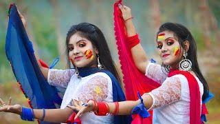 Dhim Tana Cover Dance  Mone Rong Legeche Basanta Eseche Dance Performance  Folk Creation [upl. by Naerb]