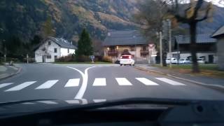 Driving on D1506 in ChamonixMontBlanc HauteSavoie France [upl. by Attaynik764]