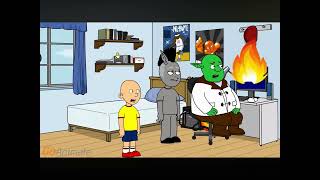 Caillou meets Shrek 1redbed Reuploud [upl. by Nylrebmik]