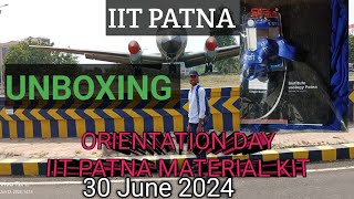 IIT Patna hybrid program BSC CSDA  Orientation day material unboxing  IIT Patna kit unboxing 2024 [upl. by Acker]