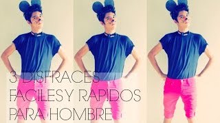 3 Disfraces Faciles amp Rapidos HALLOWEEN para HOMBRES  MyStyleCB [upl. by Nitaj867]