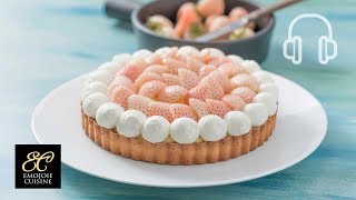 White Strawberry Tart Recipe [upl. by Nosak]