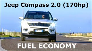 2017 Jeep Compass 20 170hp fuel economy [upl. by Belshin]