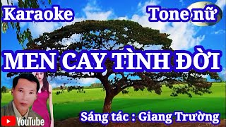 Karaoke có lời  Men Cay Tình Đời [upl. by Eniamzaj817]