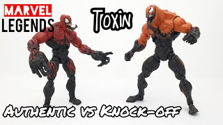 Marvel Legends  Authentic vs KO Toxin [upl. by Adnawad]