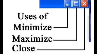 09  How to use Minimize Maximize and Close in Computer  Lunar Computer College [upl. by Downall]