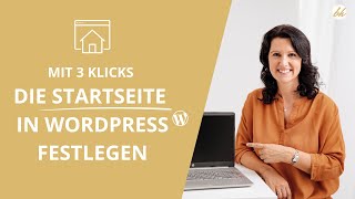 WordPress Startseite festlegen  einfache Anleitung 2022 [upl. by Bronnie]