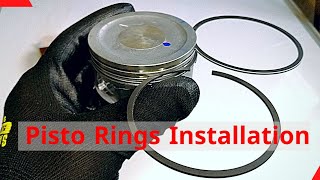 Piston amp Rings l How to Install Piston Rings reparingshow [upl. by Jorrie]