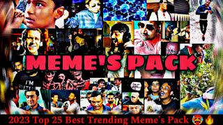 TOP 25 Most Popular Memes Template Pack  2023 New Trending Pack  BY  ONLYONETAP FF ❤️ [upl. by Ariela]