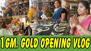 1gm gold jewellery ఆరంభం అదిరింది బోనీ బాగుంది ఆనందోత్సాహాల మధ్య ఓపెనింగ్  TTH [upl. by Yatnahs627]