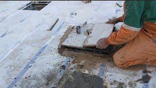 Professional Way to Install Marble Pool Cover – Step by Step [upl. by Wina]