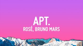 ROSÉ amp Bruno Mars  APT Lyrics [upl. by Nimajaneb]