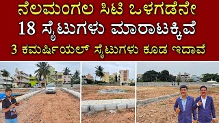 SITE FOR SALE IN NELAMANGALA CITY  18 SITES AVAILABLE  20X40 SITES [upl. by Ordnazil9]