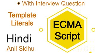 Es6 tutorial in Hindi 4 Template Literals [upl. by Leiuqeze976]