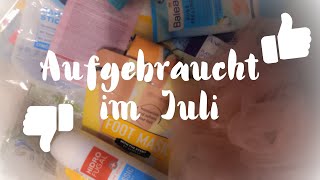 Aufgebraucht Im Juli  Pflege  FranzisPflegeKiste [upl. by Ilrahs]