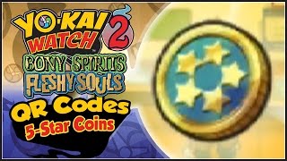 YoKai Watch 2  5Star Coin QR Codes YW2 Tips amp Tricks [upl. by Halda]