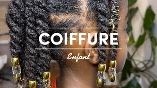 Coiffure enfant  cheveux crépus [upl. by Ytima]