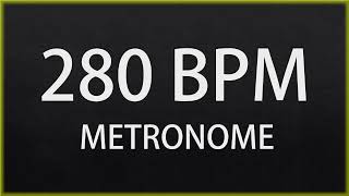 280 BPM  METRONOME [upl. by Broderic725]