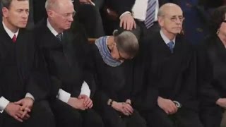 Justice Ginsburg I drank before presidents speech [upl. by Ahsiugal63]