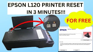 Reset Epson L120 Printer [upl. by Cale]