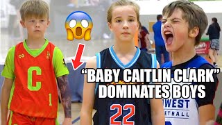 quotBABY CAITLIN CLARKquot DOMINATES VS BOYS  Kason Angert Gets TATTED [upl. by Sophia356]