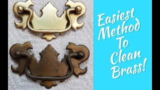 How To Easily Clean All Brass Silver Copper Metal Furniture Hardware Polishing [upl. by Nealson]