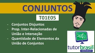 Conjuntos Aula 5  Conjuntos Disjuntos e Quantidade de Elementos da União de Conjuntos [upl. by Atteuqahc]