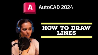 Draw Lines in AutoCAD AutoCAD 2024 [upl. by Nimoynib]