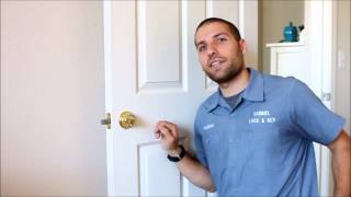 Unlocking a Deadbolt Using a Bump Key [upl. by Aneg]