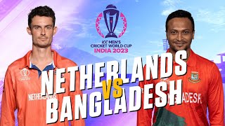 🔴 Live Bangladesh Vs Netherlands Live – Match 28  BAN vs NED Live Cricket Match Today  World Cup [upl. by Steele]