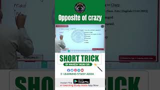 OPPOSITE OF CRAZY Short trick  English Practice shorts [upl. by Atronna]